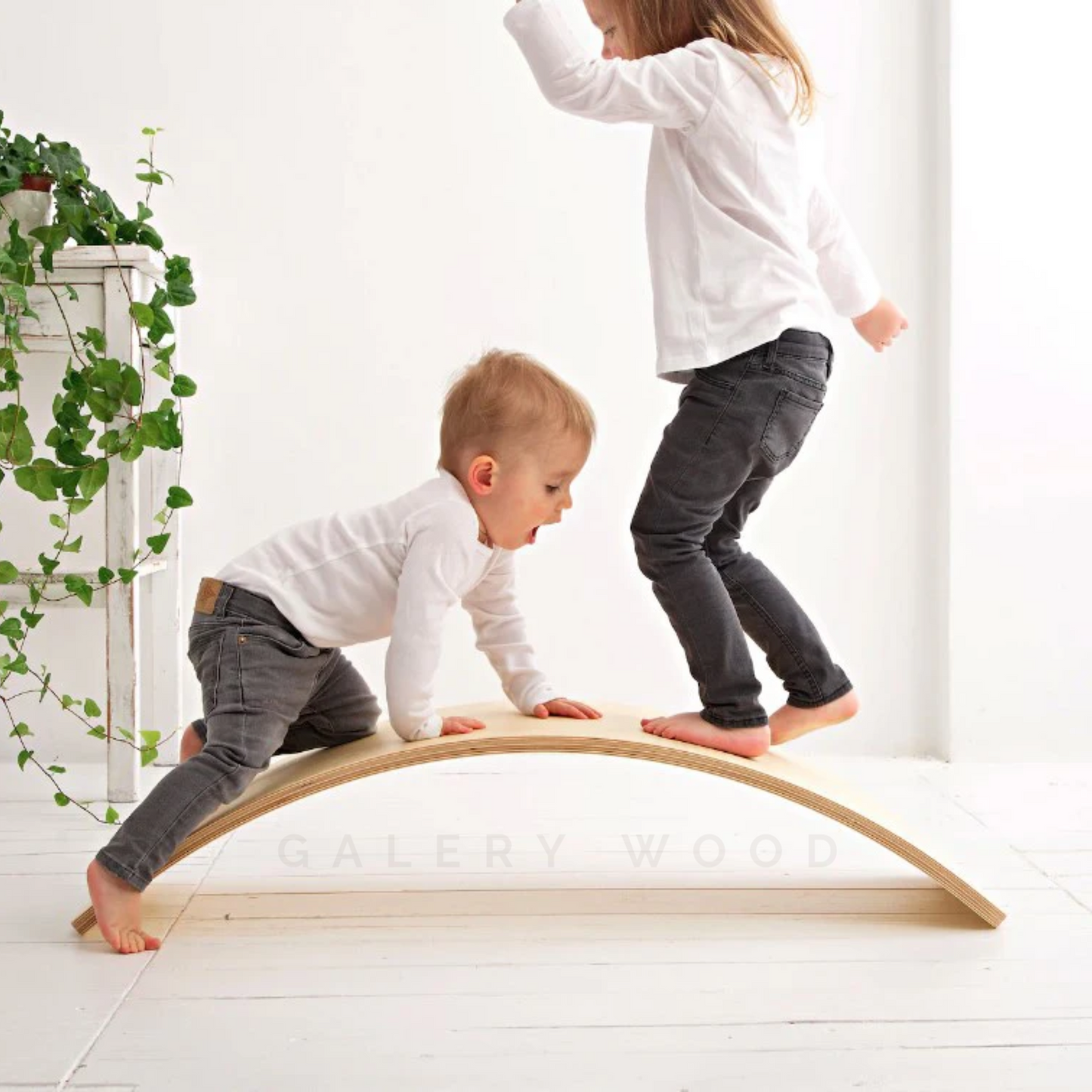 Denge Tahtası, Balance Board, Doğal Ahşap Çocuk Oyuncak, Spor Ekipmanı, Eğitici Oyuncak