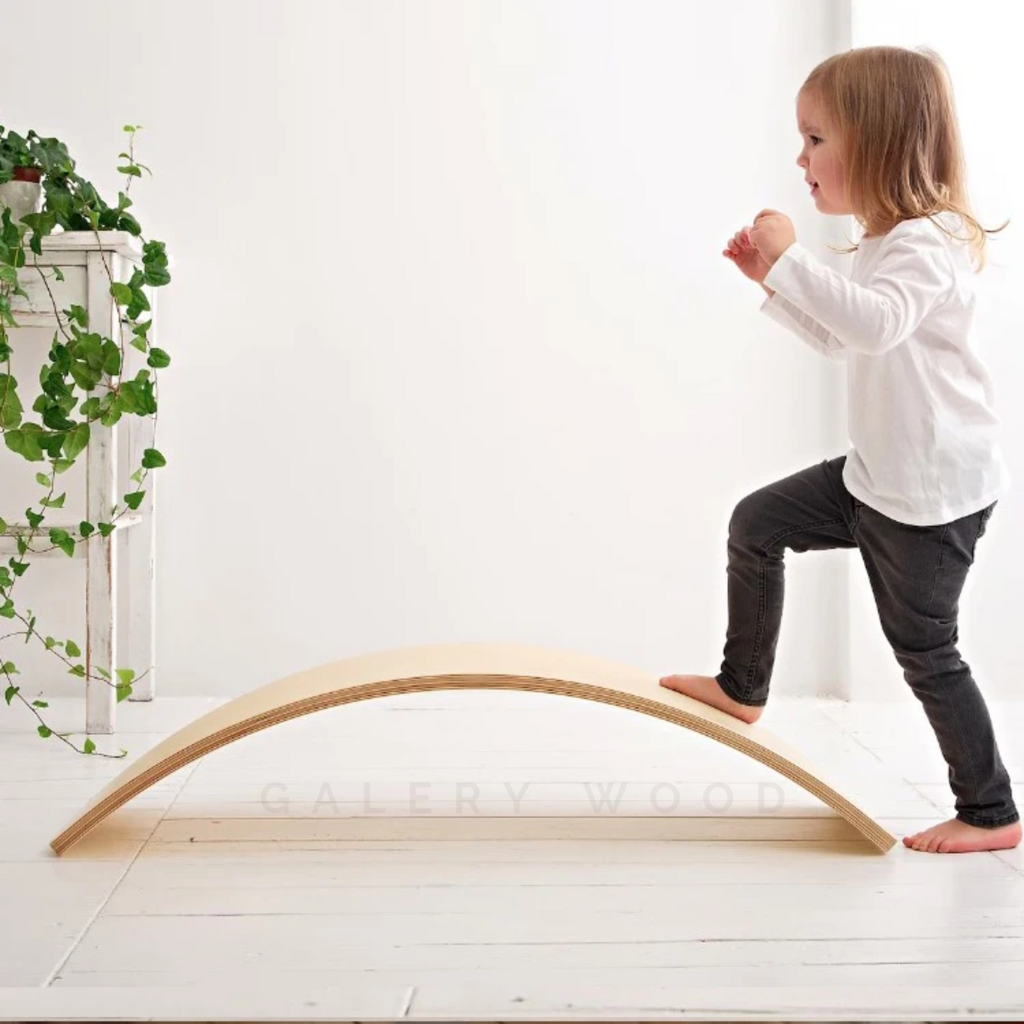Denge Tahtası, Balance Board, Doğal Ahşap Çocuk Oyuncak, Spor Ekipmanı, Eğitici Oyuncak
