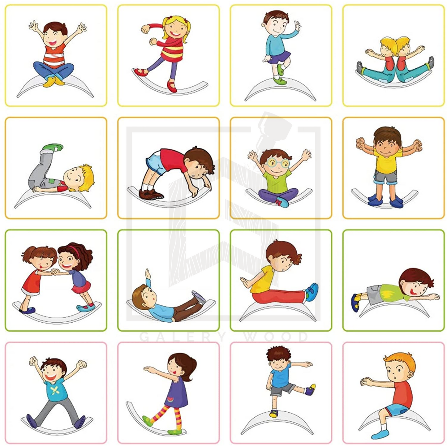 0-3 Yaş Denge Denge Tahtası, Montessori Balance Board, Doğal Ahşap Çocuk Oyuncak, Spor Ekipmanı, M