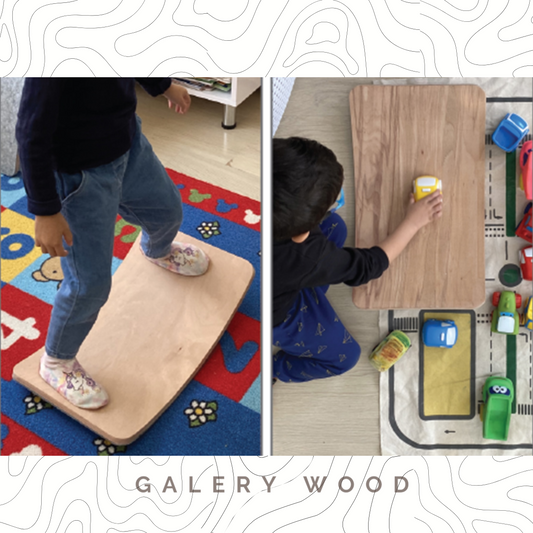 0-3 Yaş Denge  Denge Tahtası, Montessori Balance Board, Doğal Ahşap Çocuk Oyuncak, Spor Ekipmanı, M