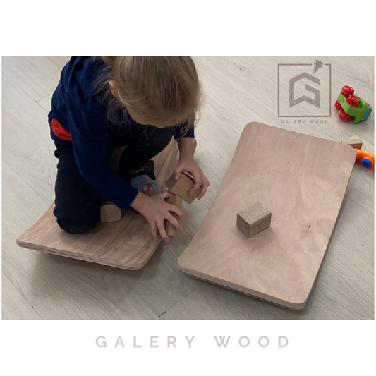 0-3 Yaş Denge  Denge Tahtası, Montessori Balance Board, Doğal Ahşap Çocuk Oyuncak, Spor Ekipmanı, M