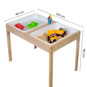 Montessori Doğal Ahşap Duyu Aktivite Kum Ve Su Masası-duyusal Oyun Ve Gelişim Iç Mekan Aktivite Masa