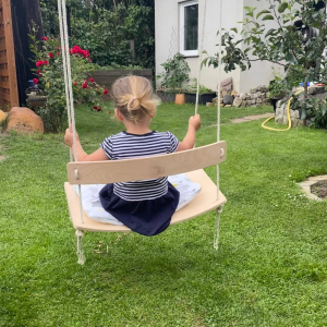 Sırt Dayanaklı Ahşap Bebek Salıncağı & Bahçe, Balkon ve Teras İçin Şık ve Konforlu Tasarım, PREMİUM Kalite